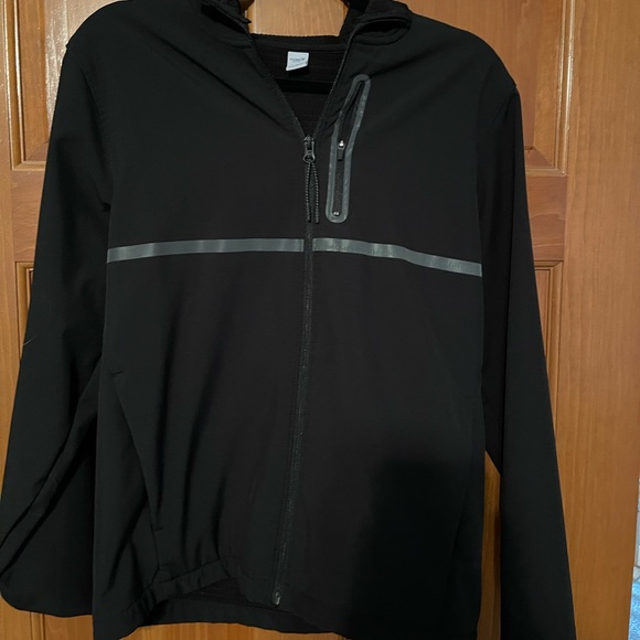 Mens quilted hooded athletic jacket size small - Picture 1 of 5